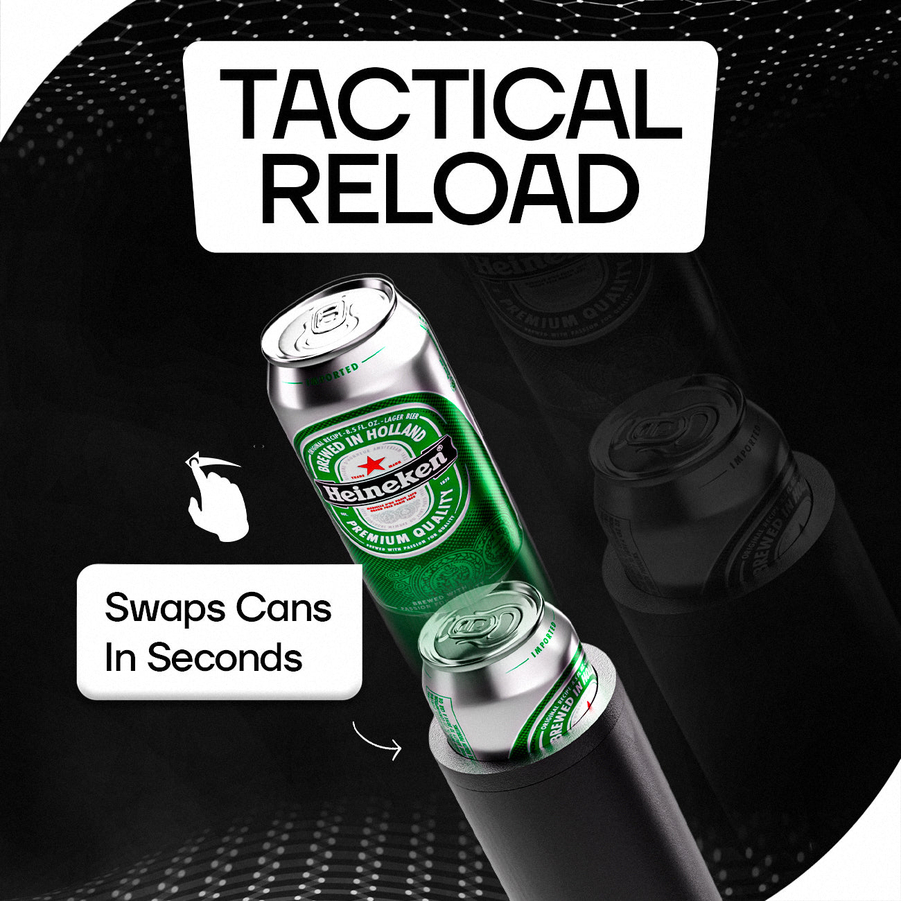Double Tactical Reload Can Holder