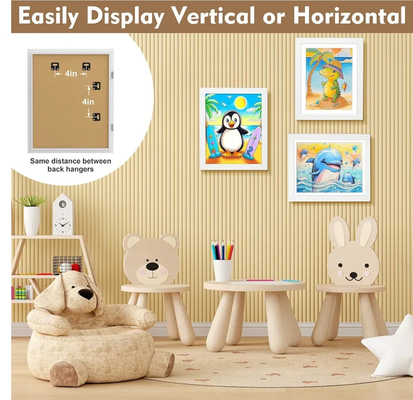 Kids Magnetic Art Display Frame