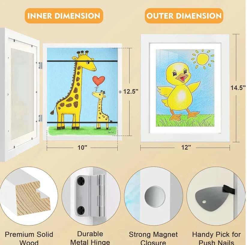 Kids Magnetic Art Display Frame